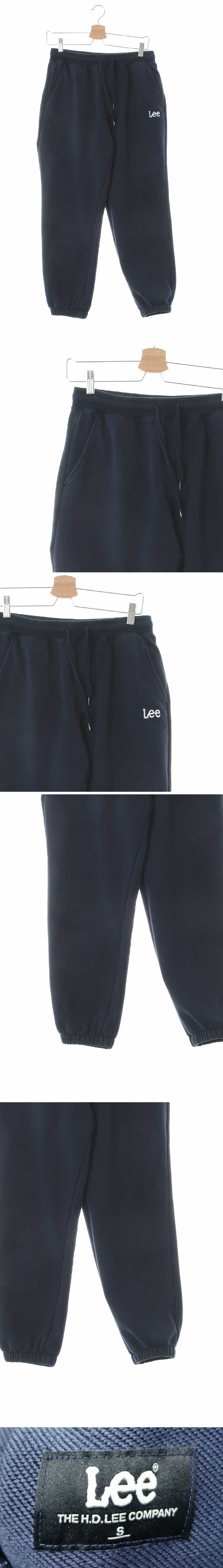 LEE 자수로고조거트레이닝팬츠 LEE 네이비 면혼방 자수로고조거트레이닝팬츠