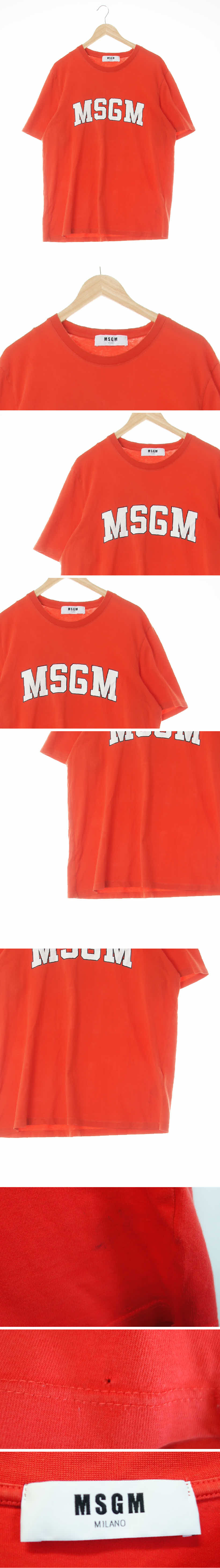 msgm 빅로고반팔티 msgm 레드 프린팅 면 빅로고반팔티