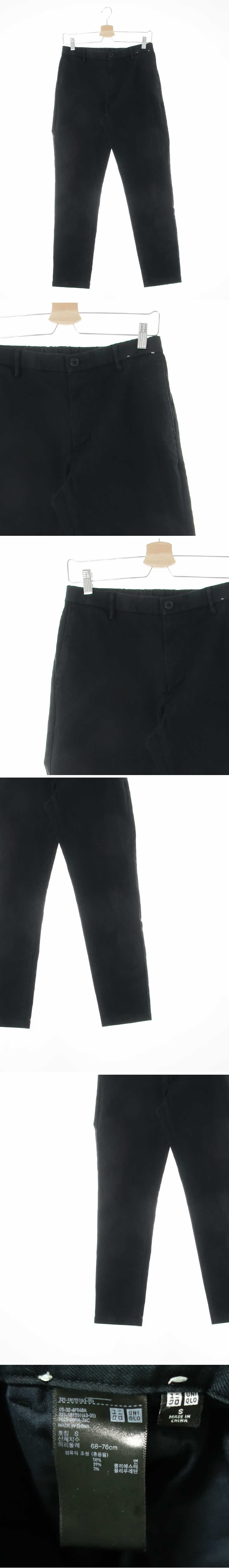 유니클로 워싱스트레치치노팬츠 유니클로 블랙 면혼방 워싱스트레치치노팬츠