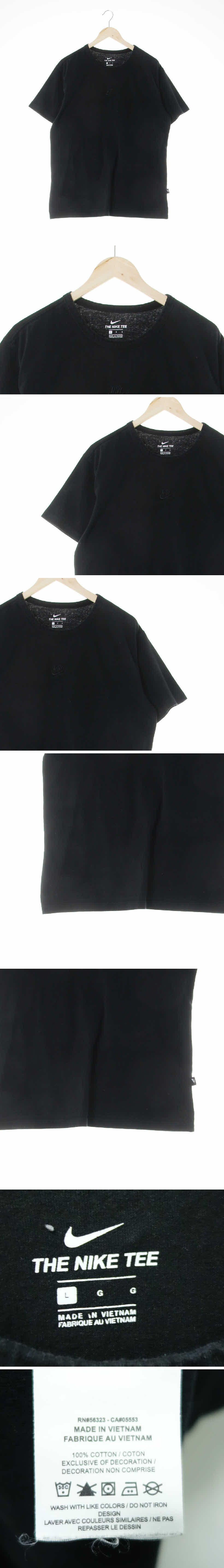 나이키 센터자수로고하프소매티 나이키 블랙 면 센터자수로고하프소매티