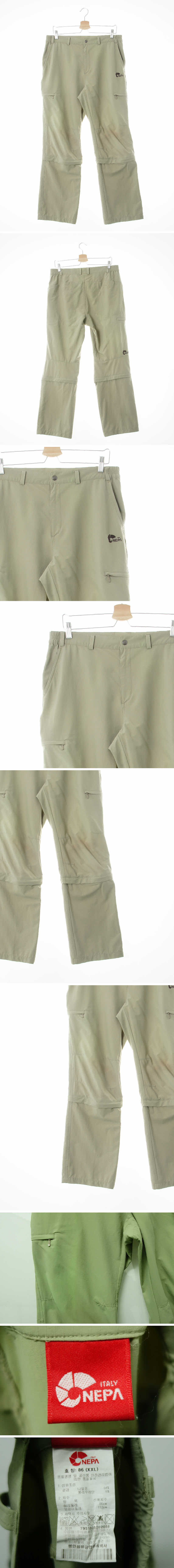 네파 무릎절개아웃도어팬츠 네파 카키 무릎절개아웃도어팬츠