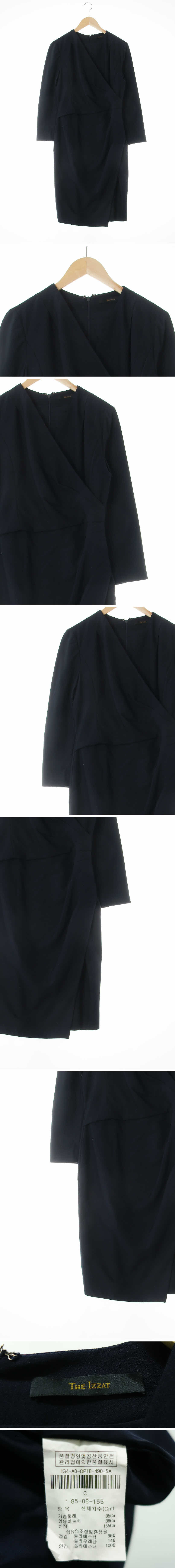 더아이잗 사이드핀턱랩원피스 더아이잗 다크네이비 사이드핀턱랩원피스