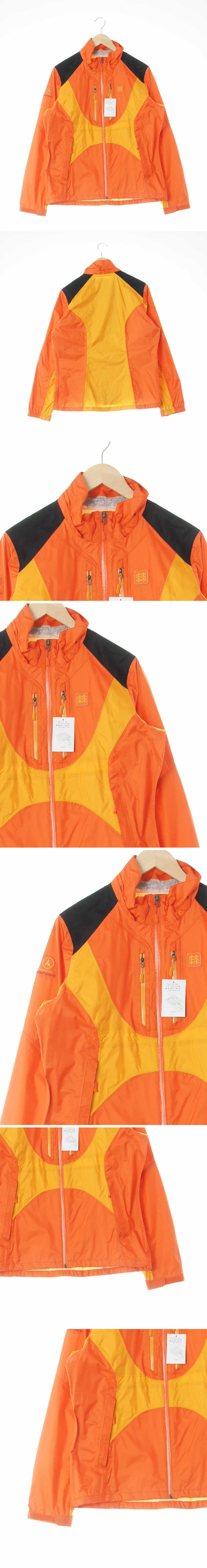 코오롱스포츠 투톤절개바람막이 코오롱스포츠 오렌지 투톤절개바람막이