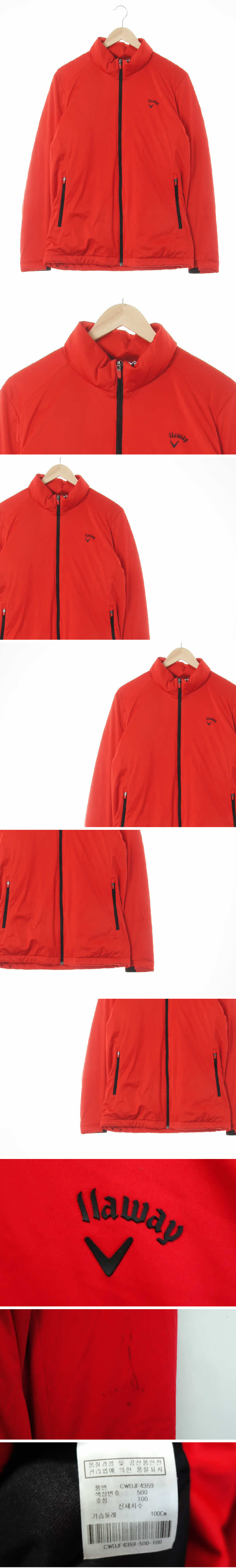 callaway 하프넥경량패딩자켓 callaway 레드 구스 하프넥경량패딩자켓
