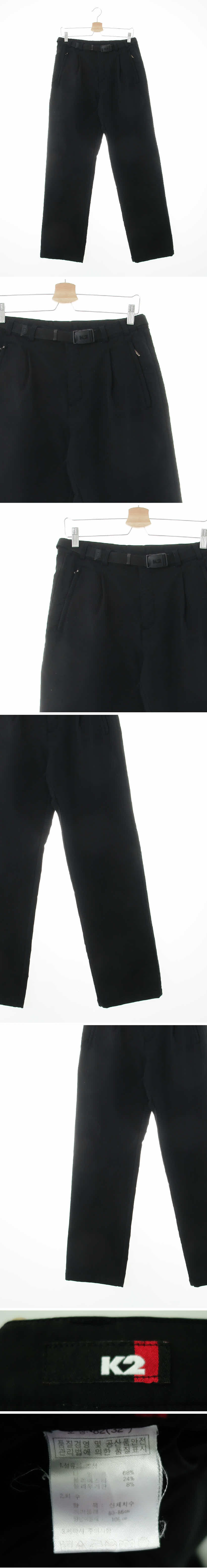 k2 블랙 핀턱스트레이트등산팬츠