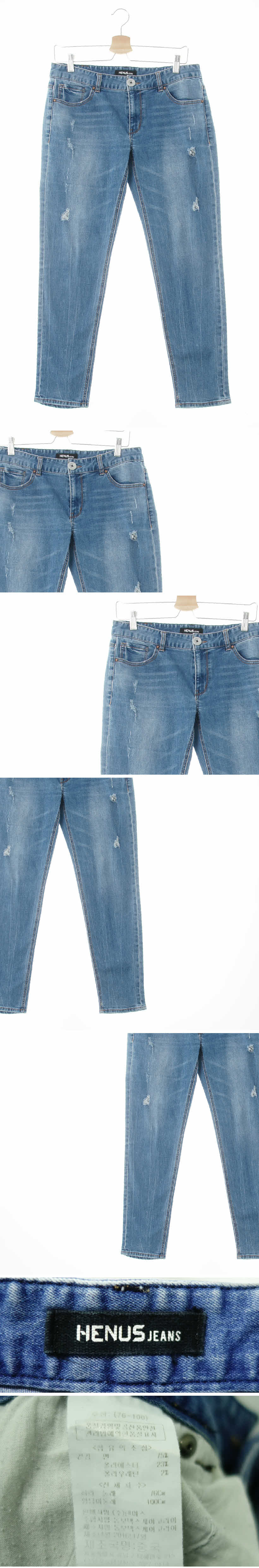 henusjeans 디스트로이드세미스트레이트핏진 henusjeans 중청 데님 디스트로이드세미스트레이트핏진