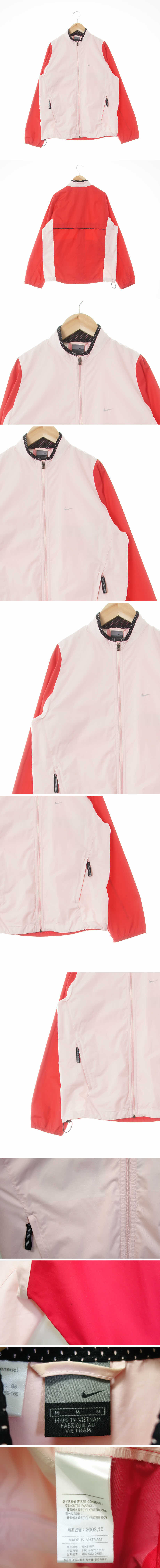 나이키 투톤바람막이 나이키 라이트핑크레드 투톤바람막이