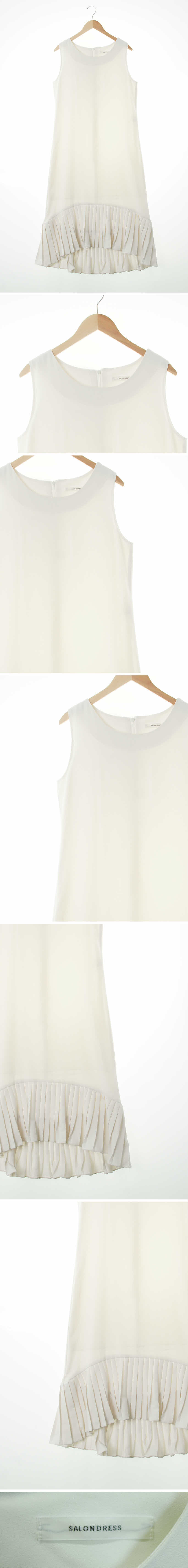 salondress 밑단플리츠티어드원피스 salondress 아이보리 밑단플리츠티어드원피스