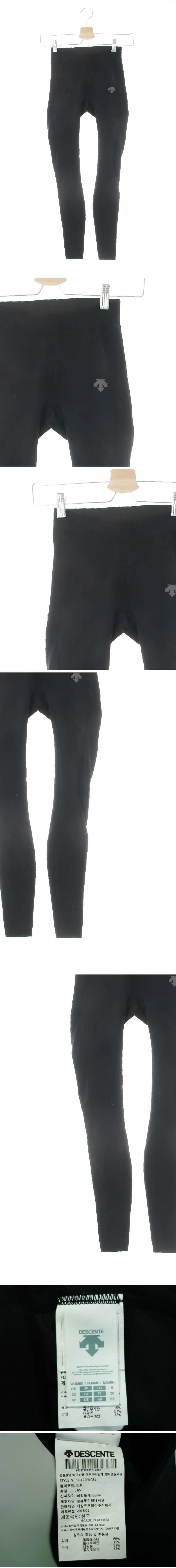 데상트 오버로크레깅스 데상트 블랙 프린팅 오버로크레깅스