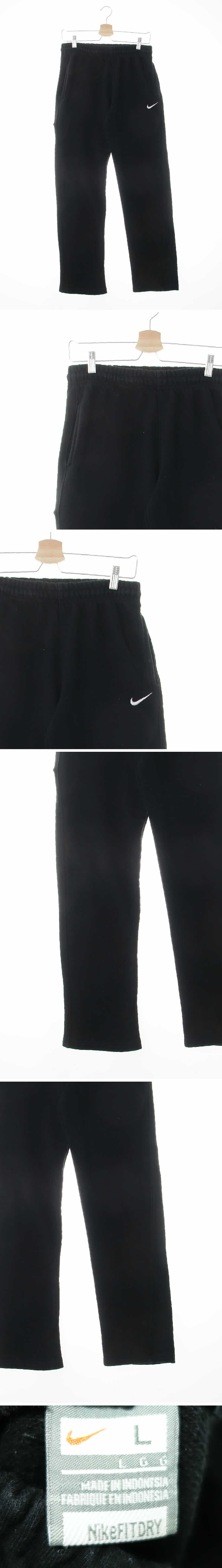 나이키 로고자수트레이닝팬츠 나이키 블랙 면혼방 로고자수트레이닝팬츠
