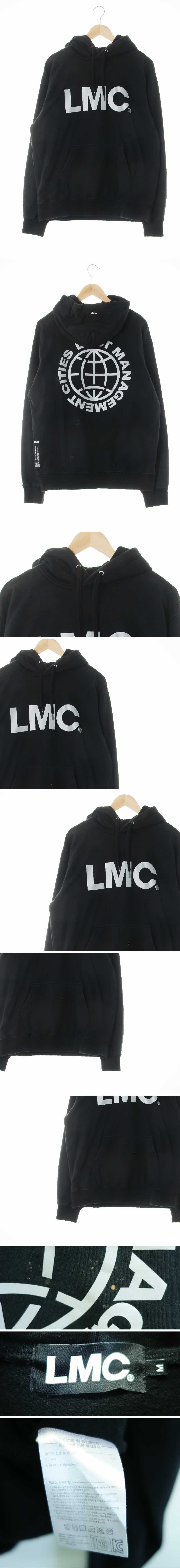 lmc 스카치빅로고후디티셔츠 lmc 블랙 면 스카치빅로고후디티셔츠