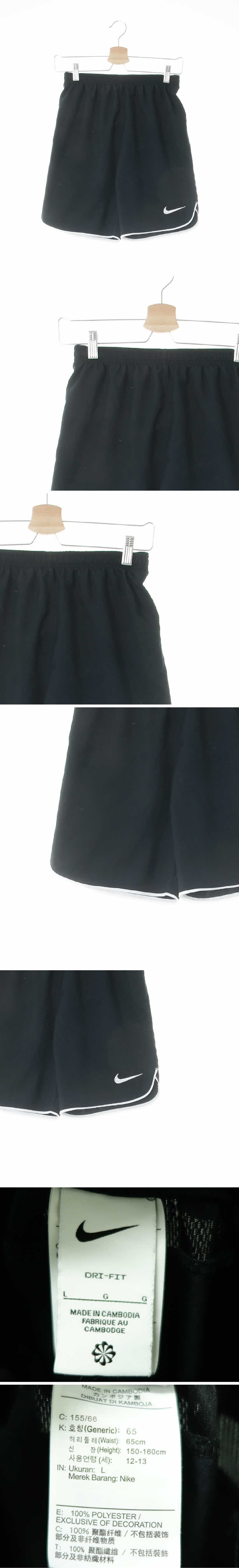 나이키 로고라운드컷스포츠5부팬츠 나이키 블랙 드라이핏 로고라운드컷스포츠5부팬츠