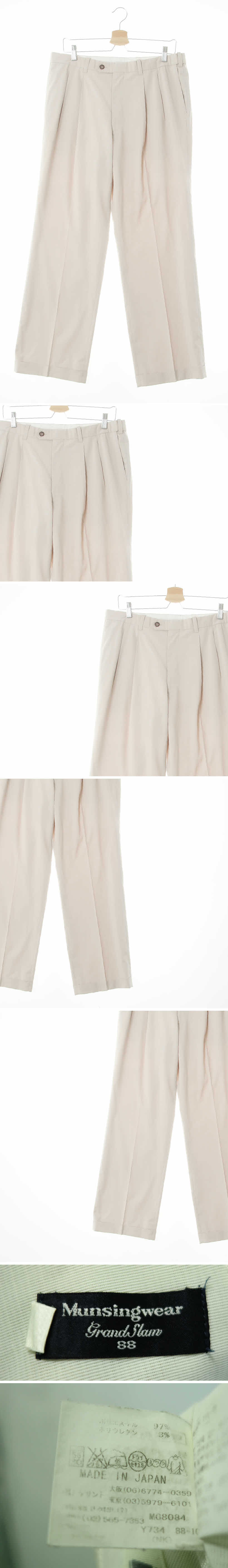 munsingwear 핀턱롤업릴렉스팬츠 munsingwear 베이지 핀턱롤업릴렉스팬츠