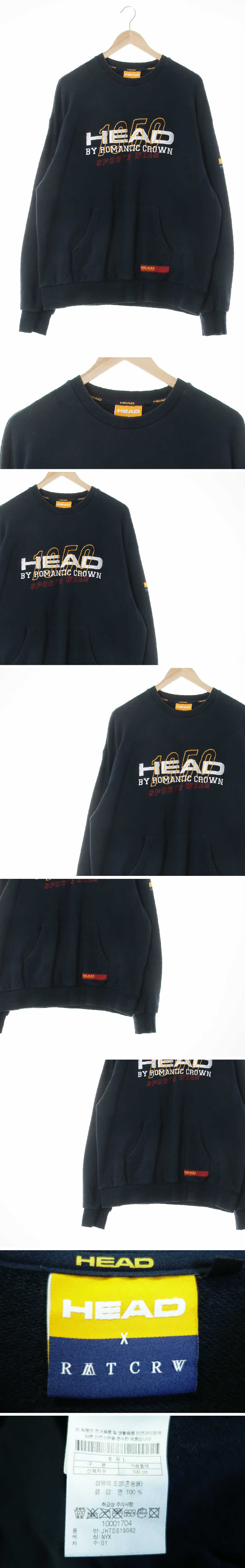 headXrwtcrw 1950포켓맨투맨 headXrwtcrw 네이비 면 1950포켓맨투맨
