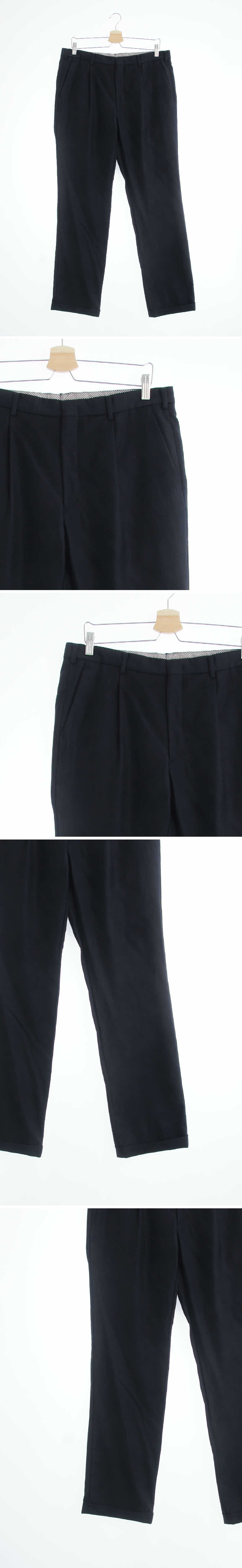 basso 핀턱카브라슬랙스팬츠 basso 블랙 핀턱카브라슬랙스팬츠