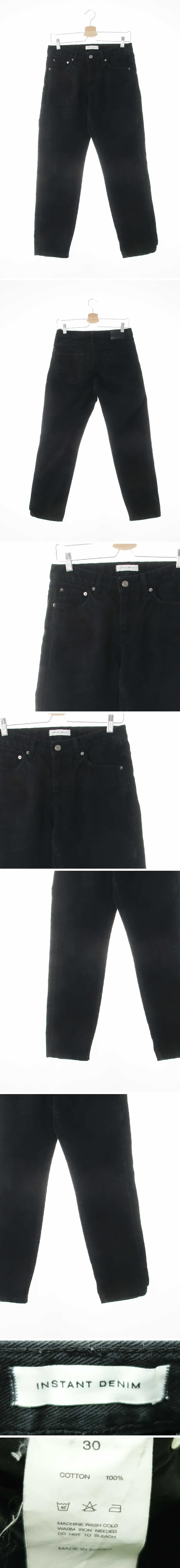 instantdenim 슬림스트레이트진 instantdenim 블랙 데님 슬림스트레이트진