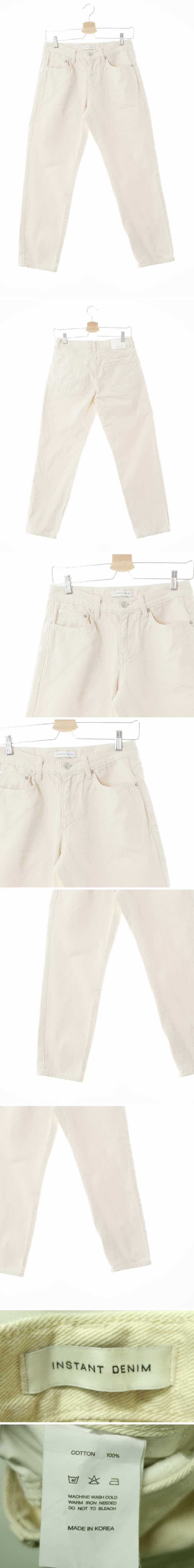 instantdenim 슬림스트레이트진 instantdenim 다크오트밀 데님 슬림스트레이트진