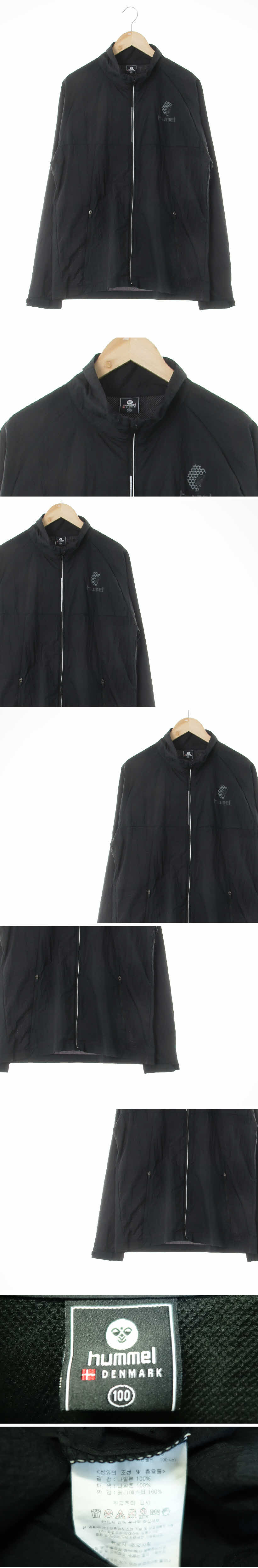 hummel 꿀벌라이트매쉬윈디집업자켓 hummel 블랙 나일론 꿀벌라이트매쉬윈디집업자켓