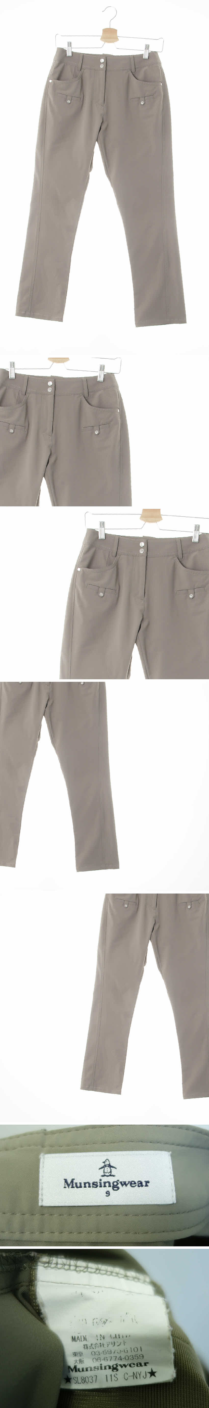 munsingwear 투버튼슬림9부부츠컷팬츠 munsingwear 베이지 투버튼슬림9부부츠컷팬츠