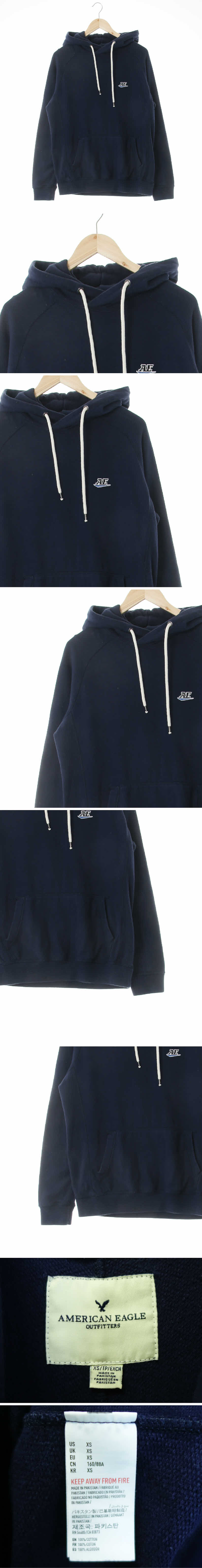 아메리칸이글 나그랑후드티 아메리칸이글 네이비 면 나그랑후드티