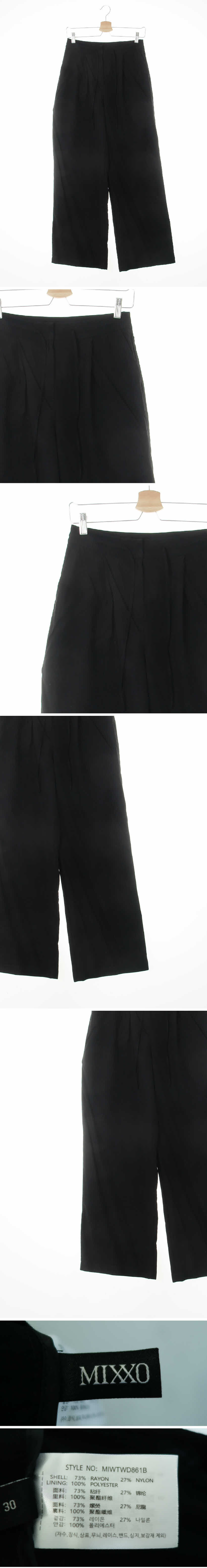 mixxo 핀턱와이드슬랙스팬츠 mixxo 블랙 핀턱와이드슬랙스팬츠