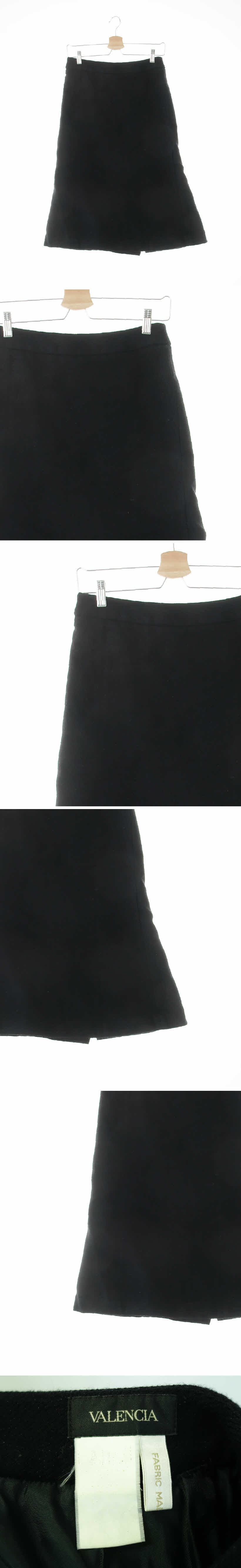 발렌시아 모직플레어미디스커트 발렌시아 블랙 모직플레어미디스커트