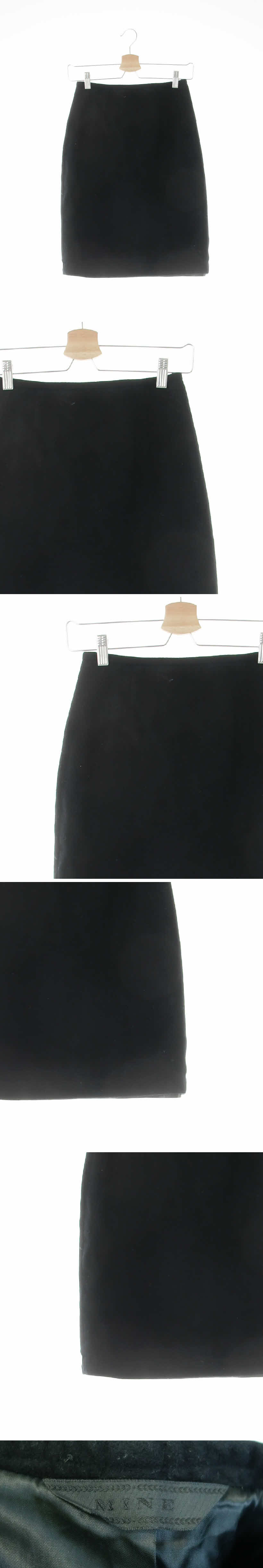 마인 플리스미니스커트 마인 블랙 플리스미니스커트