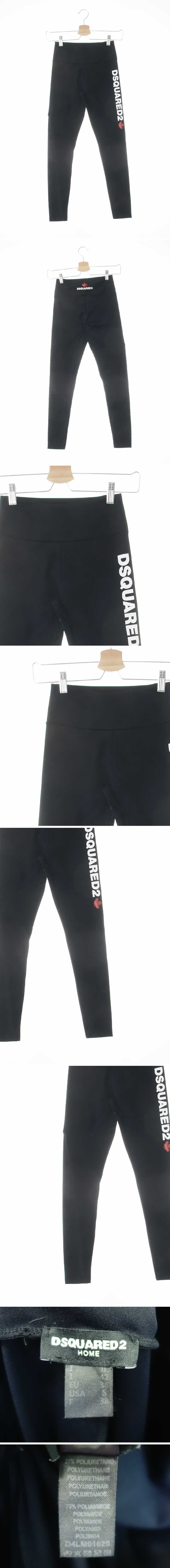 디스퀘어드 와이드밴딩레깅스 디스퀘어드 블랙 프린팅 와이드밴딩레깅스