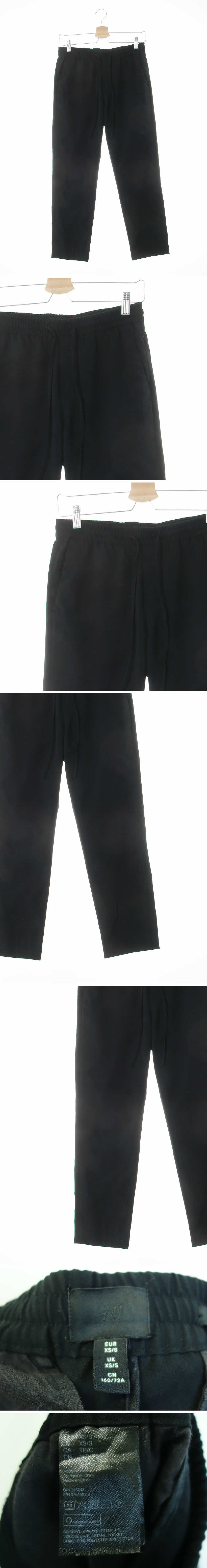 h&m 밴딩슬랙스팬츠 h&m 블랙 밴딩슬랙스팬츠