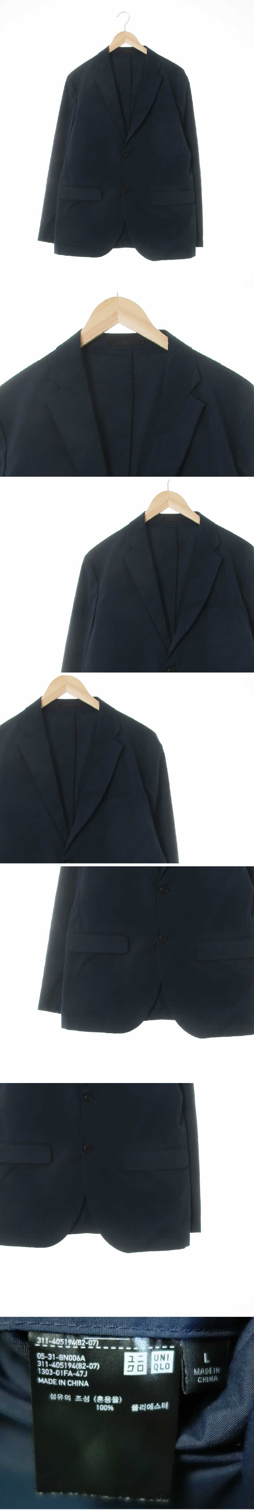 유니클로 라이트쿨투버튼블레이저 유니클로 네이비 라이트쿨투버튼블레이저