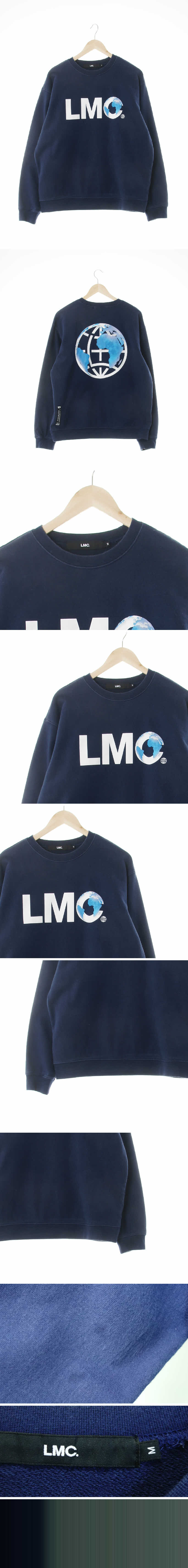 lmc 라운드스웨트셔츠 lmc 네이비 프린팅 면 라운드스웨트셔츠