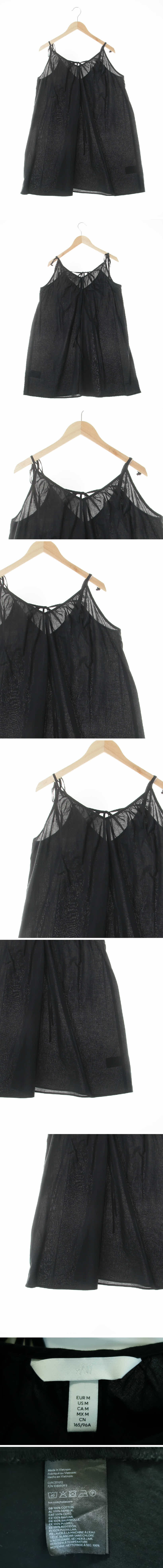 h&m 브이넥슬릿롱블라우스 h&m 블랙 면 브이넥슬릿롱블라우스