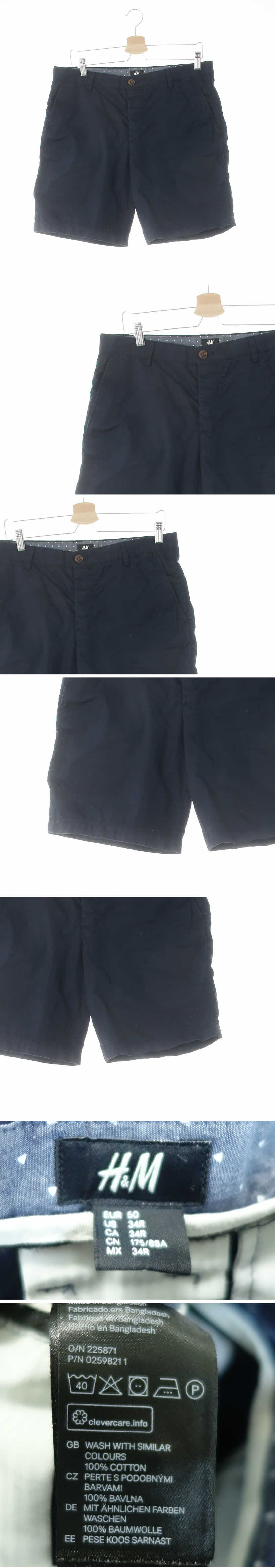 h&m 치노4부팬츠 h&m 네이비 면 치노4부팬츠