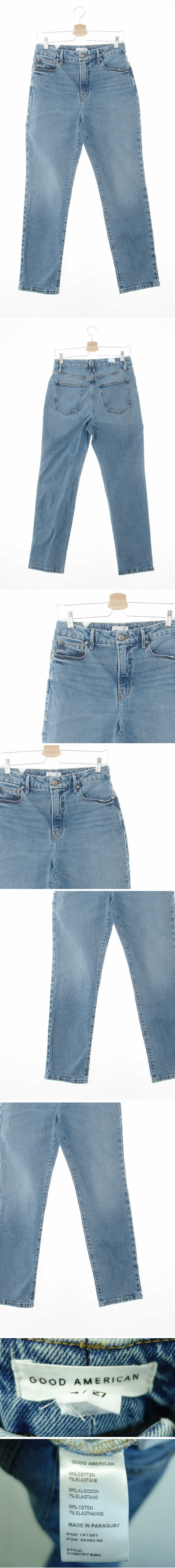 goodAmerican 돌청맘핏슬림진 goodAmerican 중청 데님 돌청맘핏슬림진