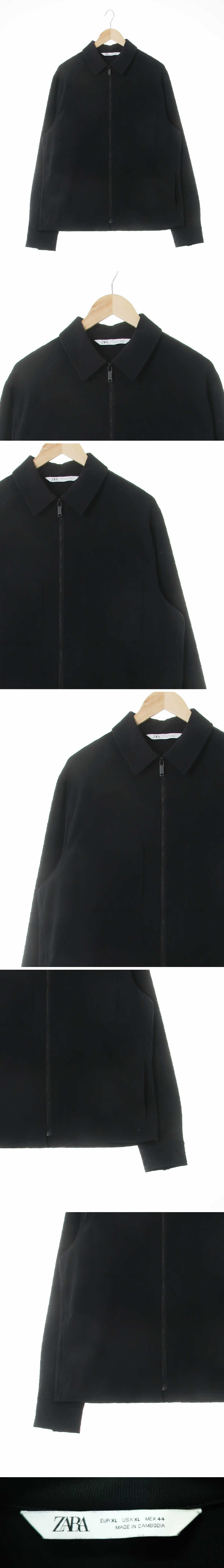 자라 아웃포켓집업재킷 자라 블랙 아웃포켓집업재킷
