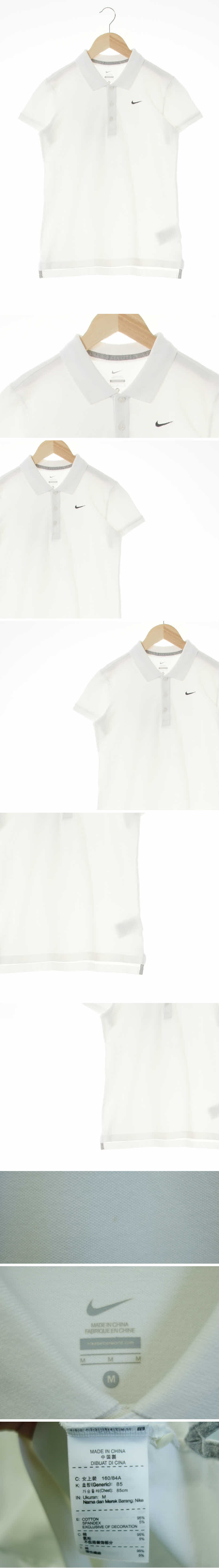 나이키 슬림카라반팔티 나이키 화이트 면혼방 슬림카라반팔티