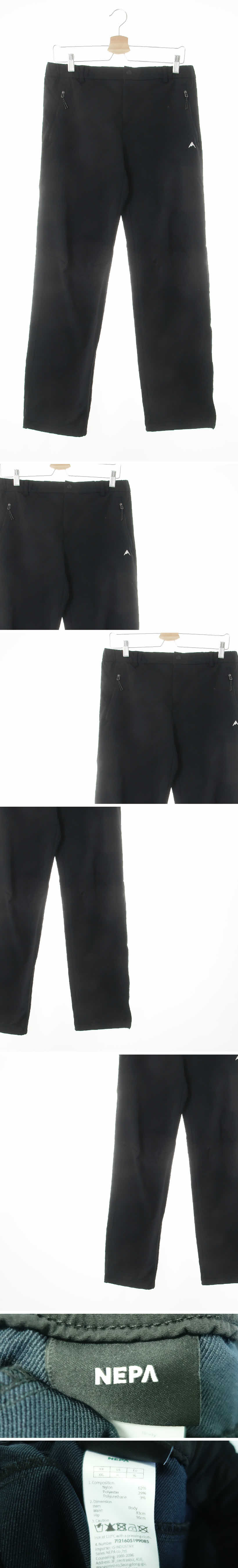 네파 스몰자수로고밴딩트레킹팬츠 네파 블랙 나일론혼방 스몰자수로고밴딩트레킹팬츠