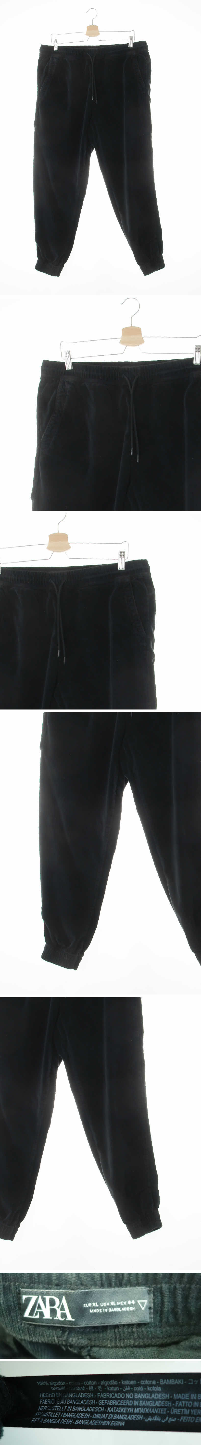 자라 조거웜릴렉스팬츠 자라 블랙 골덴 조거웜릴렉스팬츠