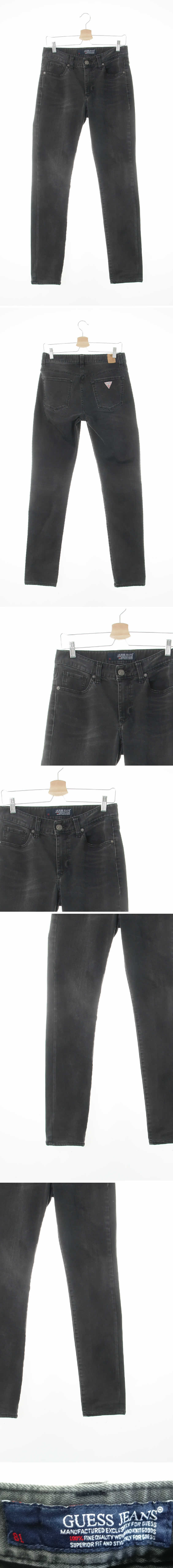Guess 워시드미들라이즈스키니진 Guess 다크그레이 데님 워시드미들라이즈스키니진