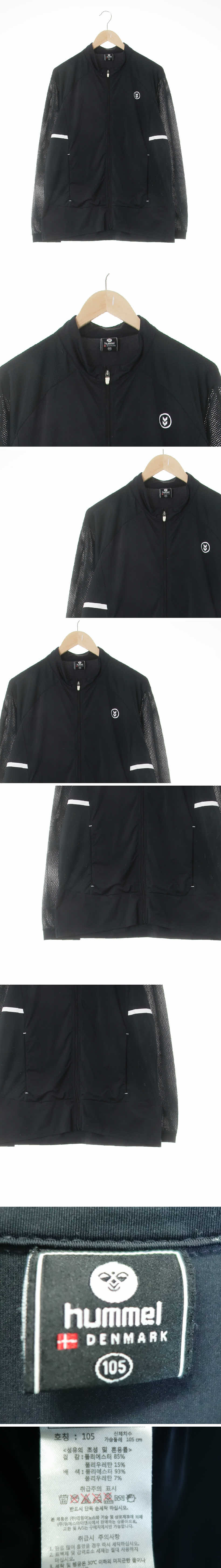 hummel 기능성배색스포츠집업 hummel 블랙 기능성배색스포츠집업