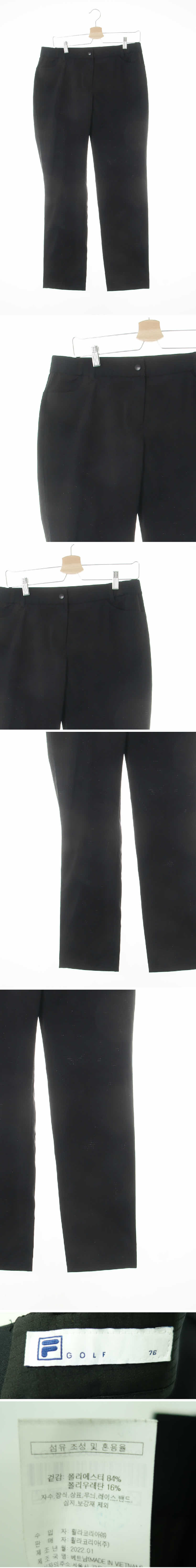 필라 라이트냉감스포츠팬츠 필라 블랙 체크 라이트냉감스포츠팬츠