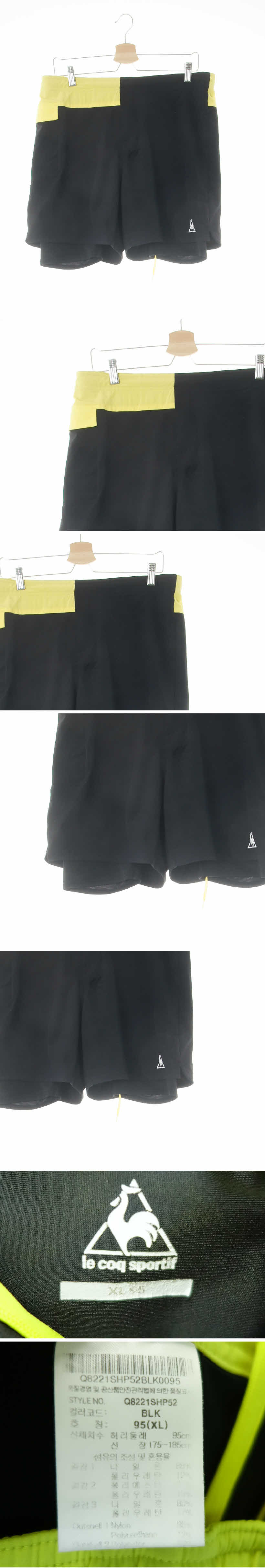 르꼬끄 4부레깅스레이어드숏팬츠 르꼬끄 블랙옐로우 4부레깅스레이어드숏팬츠