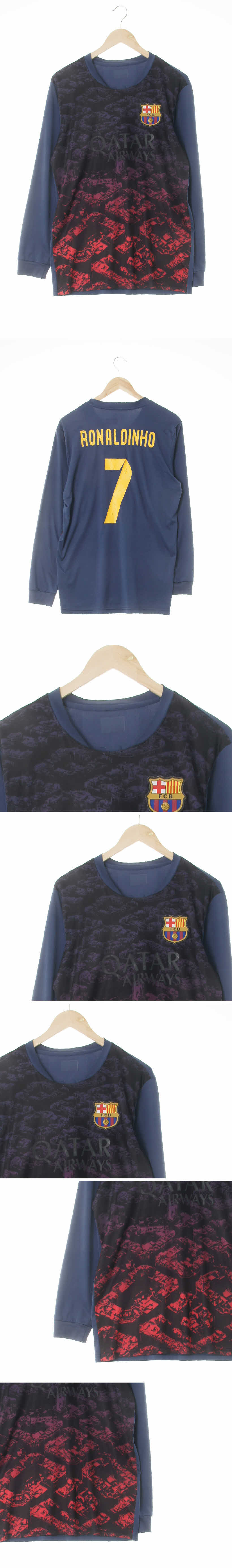 클래식블루블랙레드 fcb패치유니폼상의 클래식블루블랙레드 건물패턴 fcb패치유니폼상의