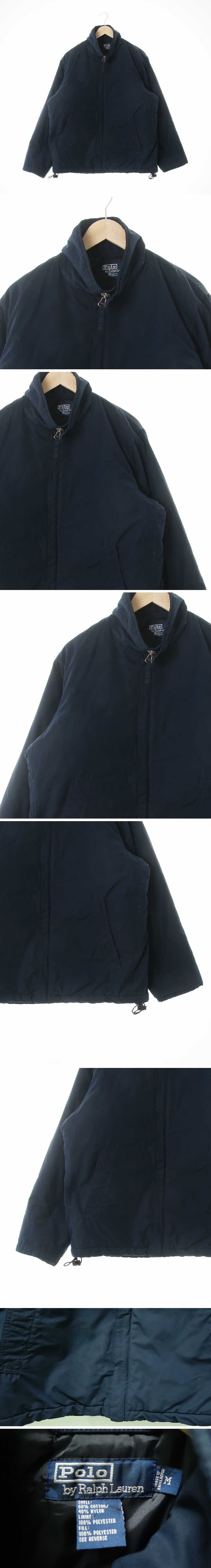 폴로 솔리드숏패딩점퍼 폴로 네이비 솔리드숏패딩점퍼