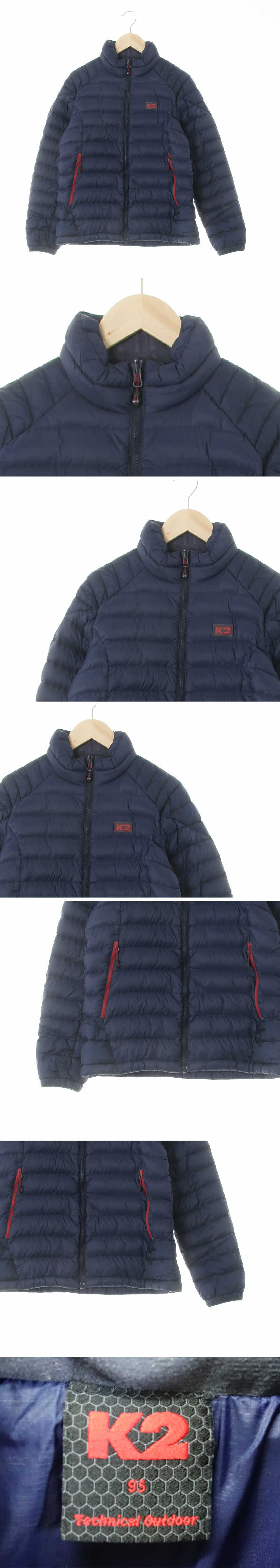k2 반목로고패치경량패딩 k2 딥네이비 덕다운 반목로고패치경량패딩