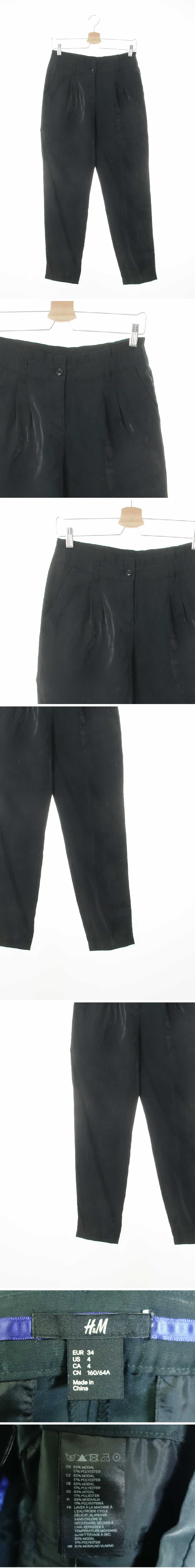 h&m 투턱카브라배기팬츠 h&m 네이비 투턱카브라배기팬츠