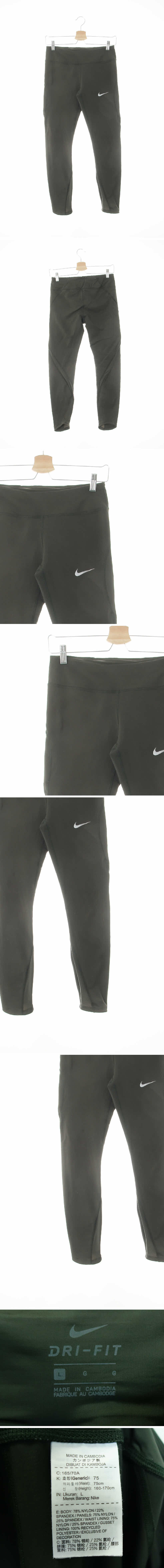 나이키 와이드밴딩오버로크레깅스 나이키 다크카키 프린팅 드라이핏 와이드밴딩오버로크레깅스