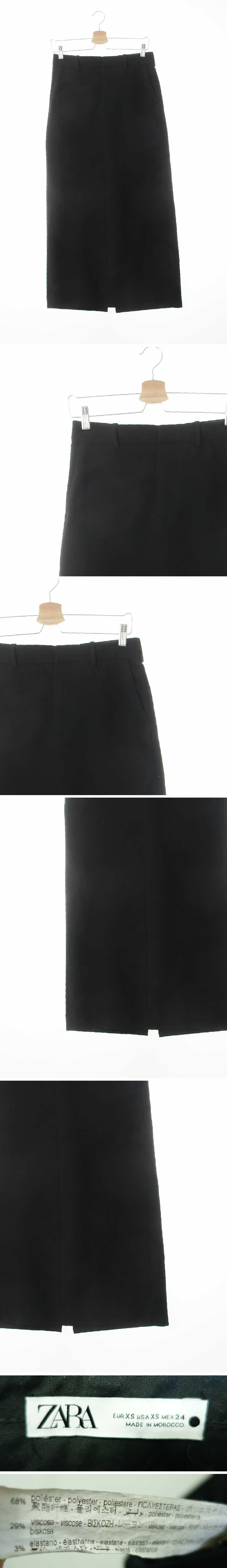 자라 h라인맥시모던스커트 자라 블랙 비스코스혼방 h라인맥시모던스커트