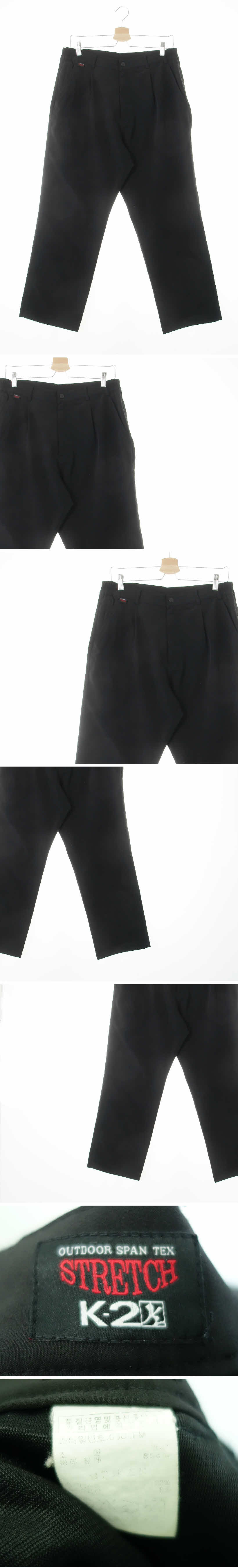 k2 핀턱밴딩스트레치팬츠 k2 블랙 핀턱밴딩스트레치팬츠