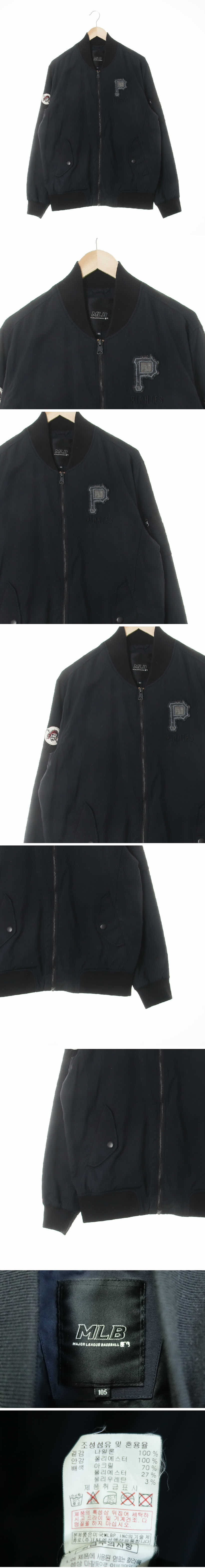 MLB PIRATES와펜블루종 MLB 블랙 PIRATES와펜블루종